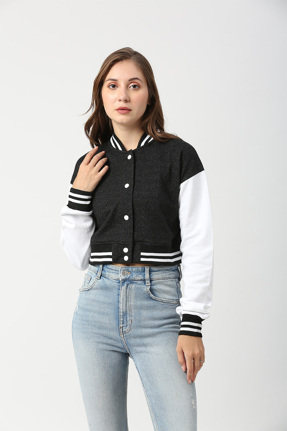 SOLID CROP VARSITY