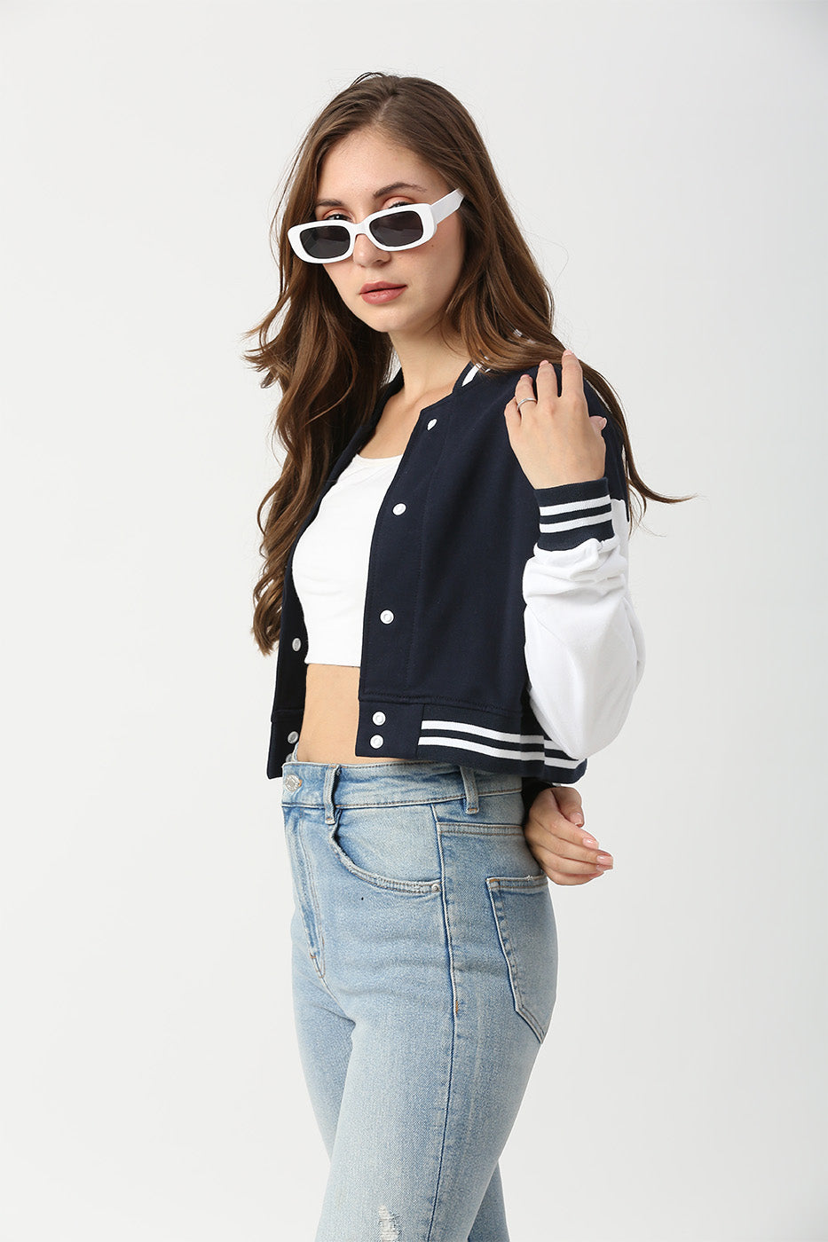SOLID CROP VARSITY