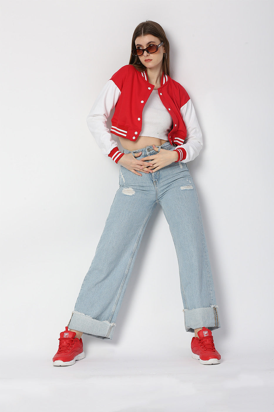SOLID CROP VARSITY