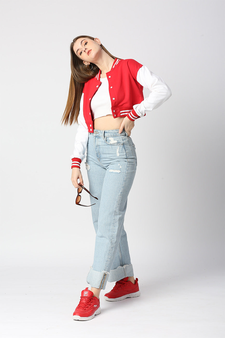 SOLID CROP VARSITY
