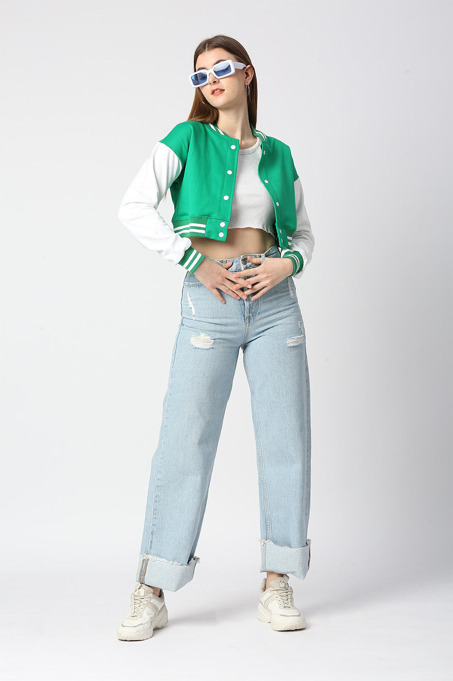 SOLID CROP VARSITY